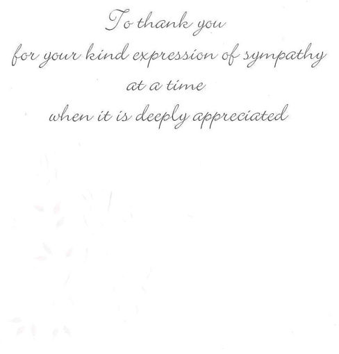 Picture of THANK YOU SYMPATHY CARDS 10 PACK